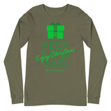 Mental Health Awareness Keep Calm and Enjoy Christmas Long Sleeve T-Shirt - The Awareness Store