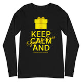 Childhood Cancer Awareness Keep Calm and Enjoy Christmas Long Sleeve T-Shirt