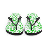 Mental Health Awareness Ribbon Pattern Flip-Flops - The Awareness Store