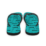 Anxiety Awareness Be Kind Pattern Flip-Flops - The Awareness Store