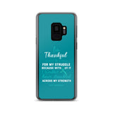 PCOS Awareness Thankful For My Struggle Samsung Phone Case - The Awareness Store