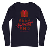 Multiple Myeloma Awareness Keep Calm and Enjoy Christmas Long Sleeve T-Shirt