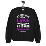 Alzheimer's Awareness We Remember Their Love Sweatshirt