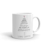 Lung Cancer Awareness Christmas Hope Mug