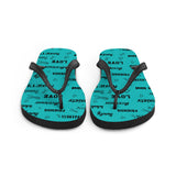 Anxiety Awareness Be Kind Pattern Flip-Flops - The Awareness Store