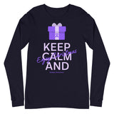 Epilepsy Awareness Keep Calm and Enjoy Christmas Long Sleeve T-Shirt