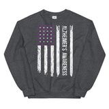 Alzheimer's Awareness USA Flag Sweatshirt