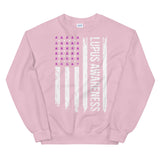 Lupus Awareness USA Flag Sweatshirt