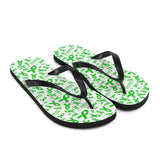 Mental Health Awareness Ribbon Pattern Flip-Flops - The Awareness Store