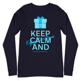 Stomach Cancer Awareness Keep Calm and Enjoy Christmas Long Sleeve T-Shirt