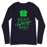 Lymphoma Awareness Keep Calm and Enjoy Christmas Long Sleeve T-Shirt