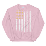 Childhood Cancer Awareness USA Flag Sweatshirt