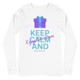 Rheumatoid Arthritis Awareness Keep Calm and Enjoy Christmas Long Sleeve T-Shirt