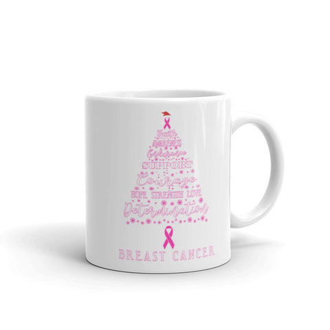 Breast Cancer Awareness Christmas Hope Mug - The Awareness Store