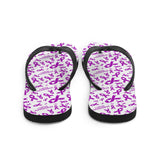 Lupus Awareness Ribbon Pattern Flip-Flops - The Awareness Store