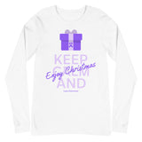 Lupus Awareness Keep Calm and Enjoy Christmas Long Sleeve T-Shirt