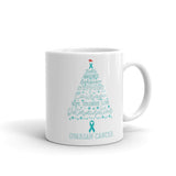 Ovarian Cancer Awareness Christmas Hope Mug