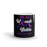 Rheumatoid Arthritis Awareness Not All Wounds Are Visible Mug - The Awareness Store