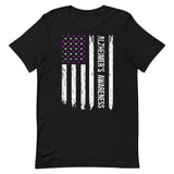 Alzheimer's Awareness USA Flag Unisex T-Shirt