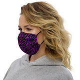 Domestic Violence Awareness Ribbon Pattern Premium Face Mask