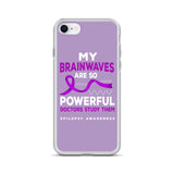 Epilepsy Awareness Doctors Study My Brainwaves iPhone Case