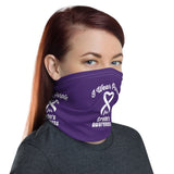 Crohn's Awareness I Wear Purple Face Mask / Neck Gaiter