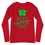 Mental Health Awareness Keep Calm and Enjoy Christmas Long Sleeve T-Shirt - The Awareness Store