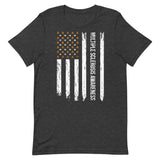 Multiple Sclerosis Awareness USA Flag Unisex T-Shirt