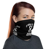 Melanoma Awareness I Wear Black Face Mask / Neck Gaiter