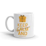 Leukemia Awareness Keep Calm and Enjoy Christmas Mug