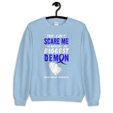 Colon Cancer Awareness You Can't Scare Me Halloween Sweatshirt