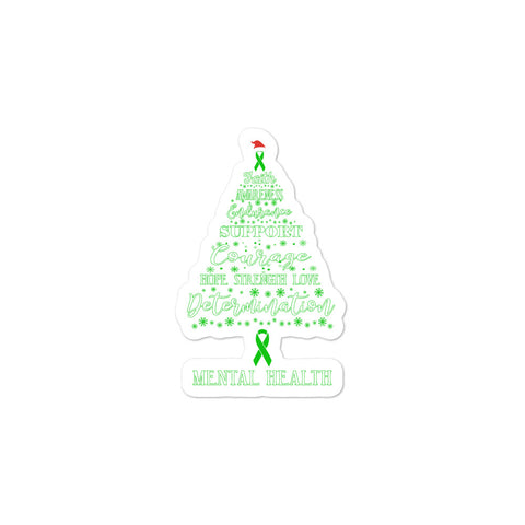 Mental Health Awareness Christmas Hope Sticker - The Awareness Store