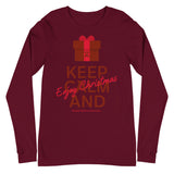 Multiple Myeloma Awareness Keep Calm and Enjoy Christmas Long Sleeve T-Shirt