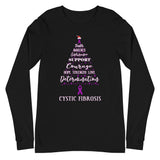 Cystic Fibrosis Awareness Christmas Hope Long Sleeve T-Shirt - The Awareness Store