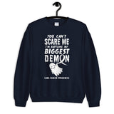 Lung Cancer Awareness You Can't Scare Me Halloween Sweatshirt