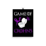 Crohn's Awareness Game Of Crohn's Matte Poster