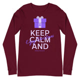 Epilepsy Awareness Keep Calm and Enjoy Christmas Long Sleeve T-Shirt