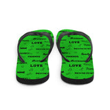 Mental Health Awareness Be Kind Pattern Flip-Flops - The Awareness Store