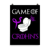 Crohn's Awareness Game Of Crohn's Matte Poster