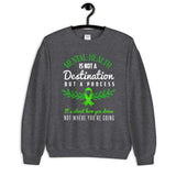 Mental Health Awareness Not A Journey But A Process Sweatshirt - The Awareness Store