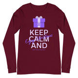 Cystic Fibrosis Awareness Keep Calm and Enjoy Christmas Long Sleeve T-Shirt