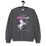 Diabetes Awareness Type One-Derful Sweatshirt - The Awareness Store