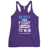 Stomach Cancer Awareness Ready For The Fight Women's Racerback Tank Top