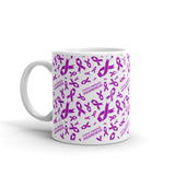 Cystic Fibrosis Awareness Ribbon Pattern Mug