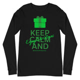 Mental Health Awareness Keep Calm and Enjoy Christmas Long Sleeve T-Shirt - The Awareness Store