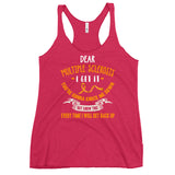 Multiple Sclerosis Awareness Every Time I Will Get Back Up Women's Racerback Tank Top