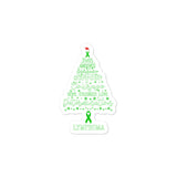 Lymphoma Awareness Christmas Hope Sticker