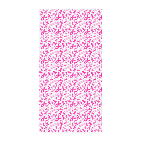 Breast Cancer Awareness Ribbon Pattern Beach Towel - The Awareness Store