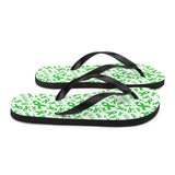 Mental Health Awareness Ribbon Pattern Flip-Flops - The Awareness Store