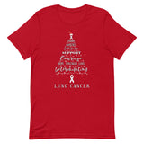 Lung Cancer Awareness Christmas Hope T-Shirt - The Awareness Store